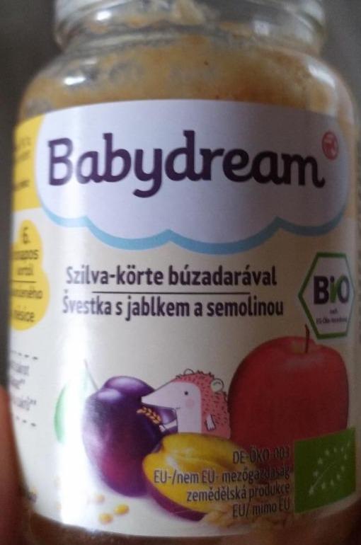 Fotografie - Bio Švestka s jablkem a semolinou Babydream