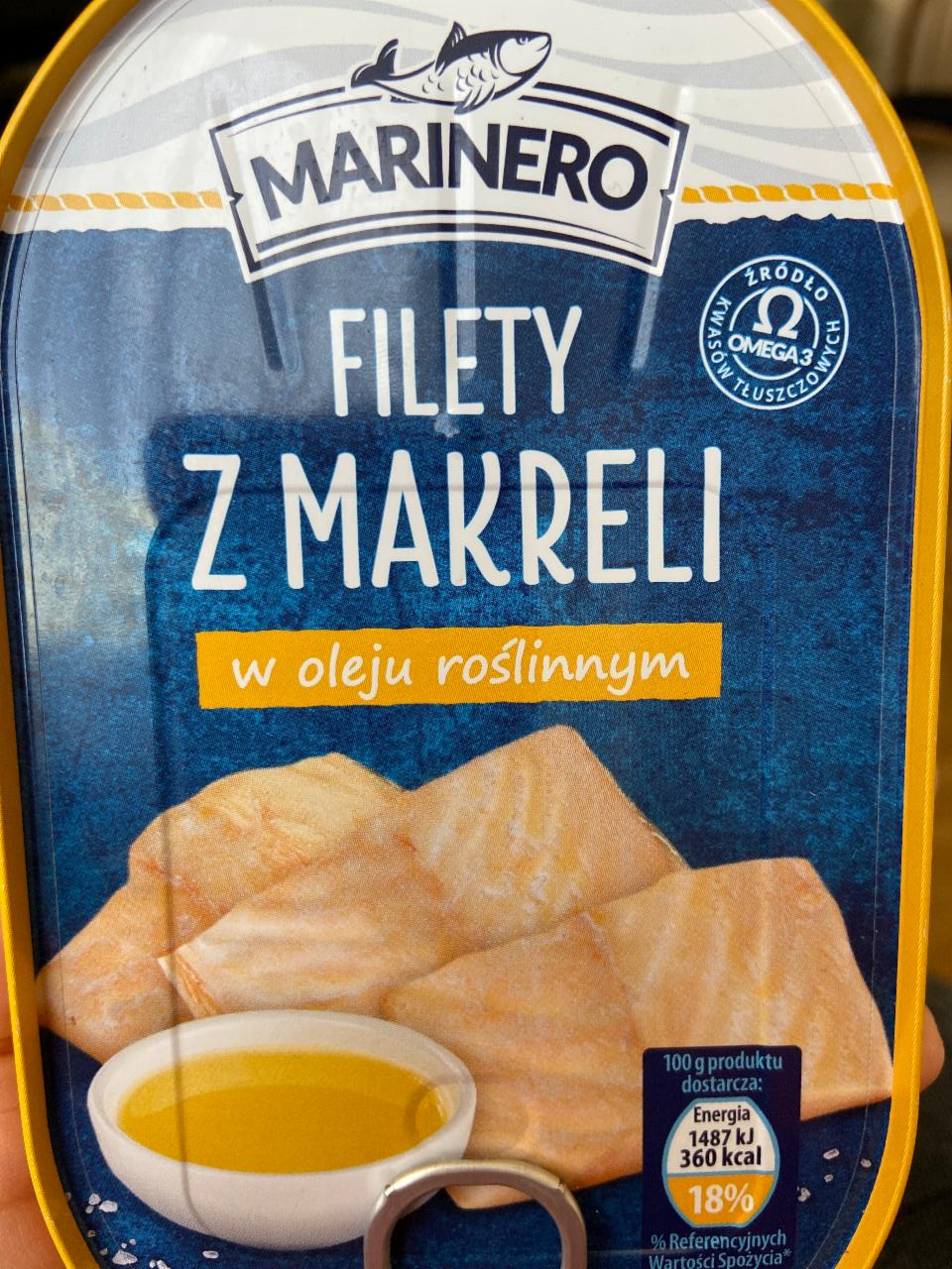 Fotografie - Filety z makreli w oleju roślinnym Marinero