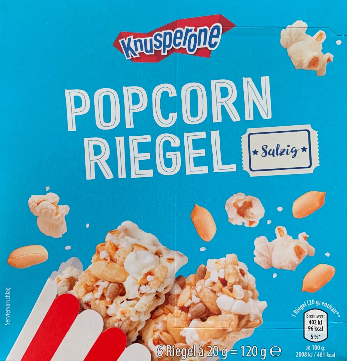 Fotografie - Popcorn Riegel, salzig Knusperone