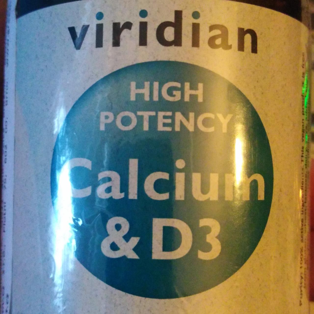 Fotografie - High Potency Calcium & D3 Viridian