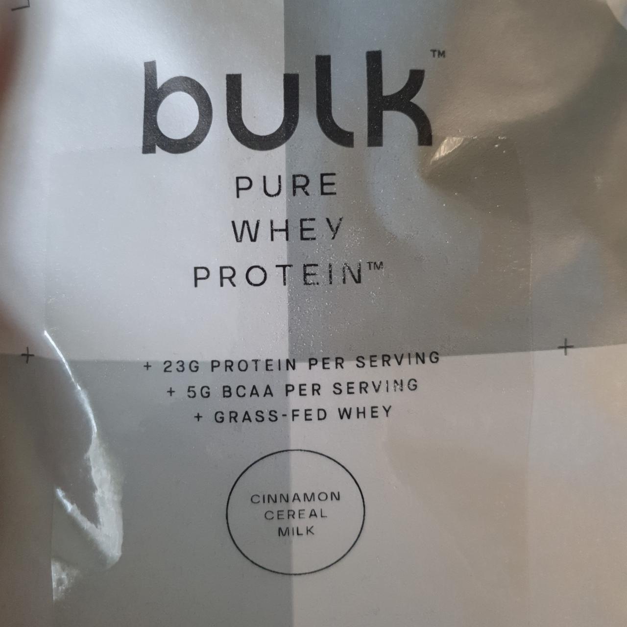 Fotografie - Pure whey protein Cinnamon cereal milk Bulk