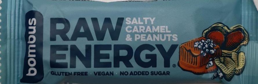 Fotografie - Raw energy salty caramel & peanuts Bombus