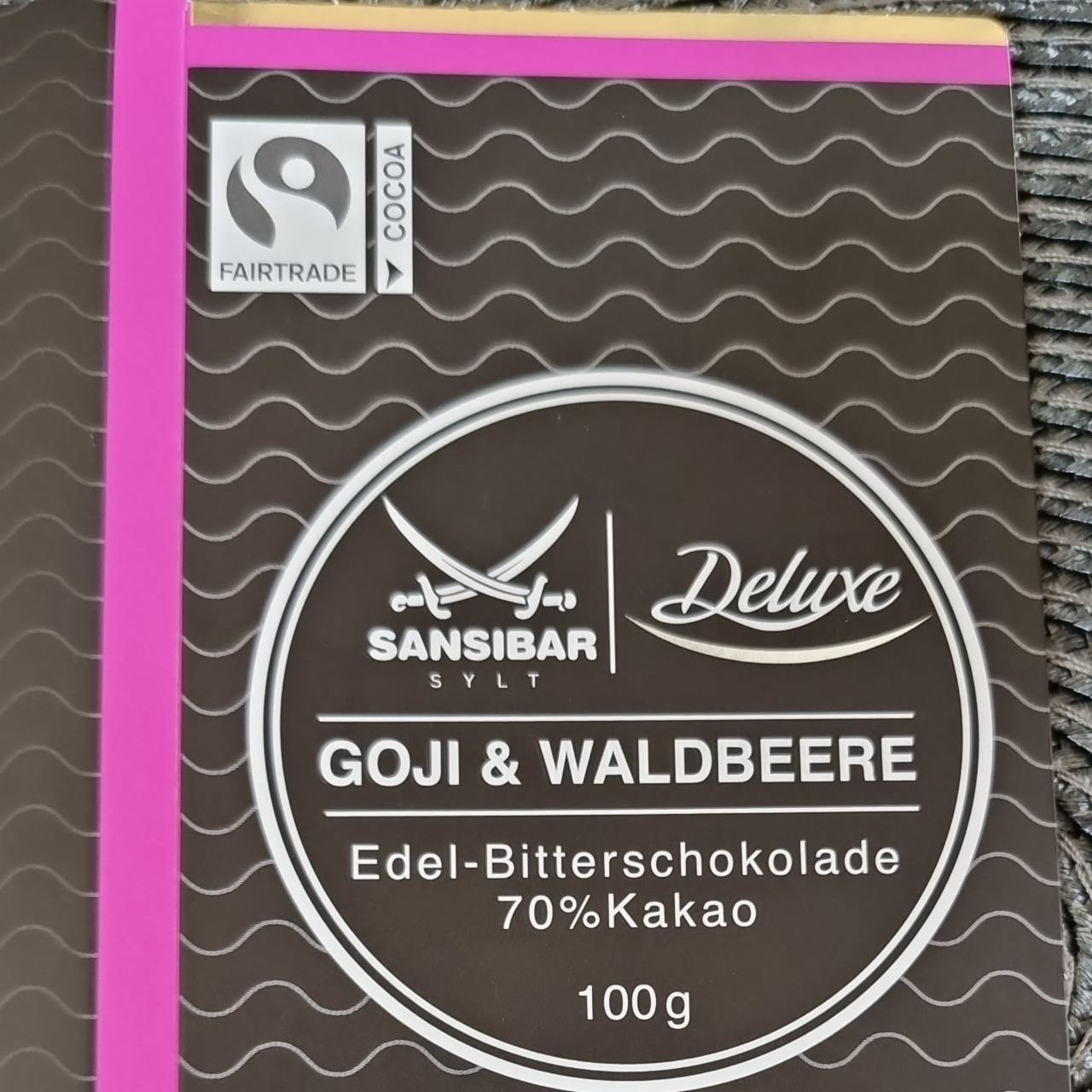 Fotografie - Goji & Waldbeere Edel-Bitterschokolade 70% Kakao Deluxe