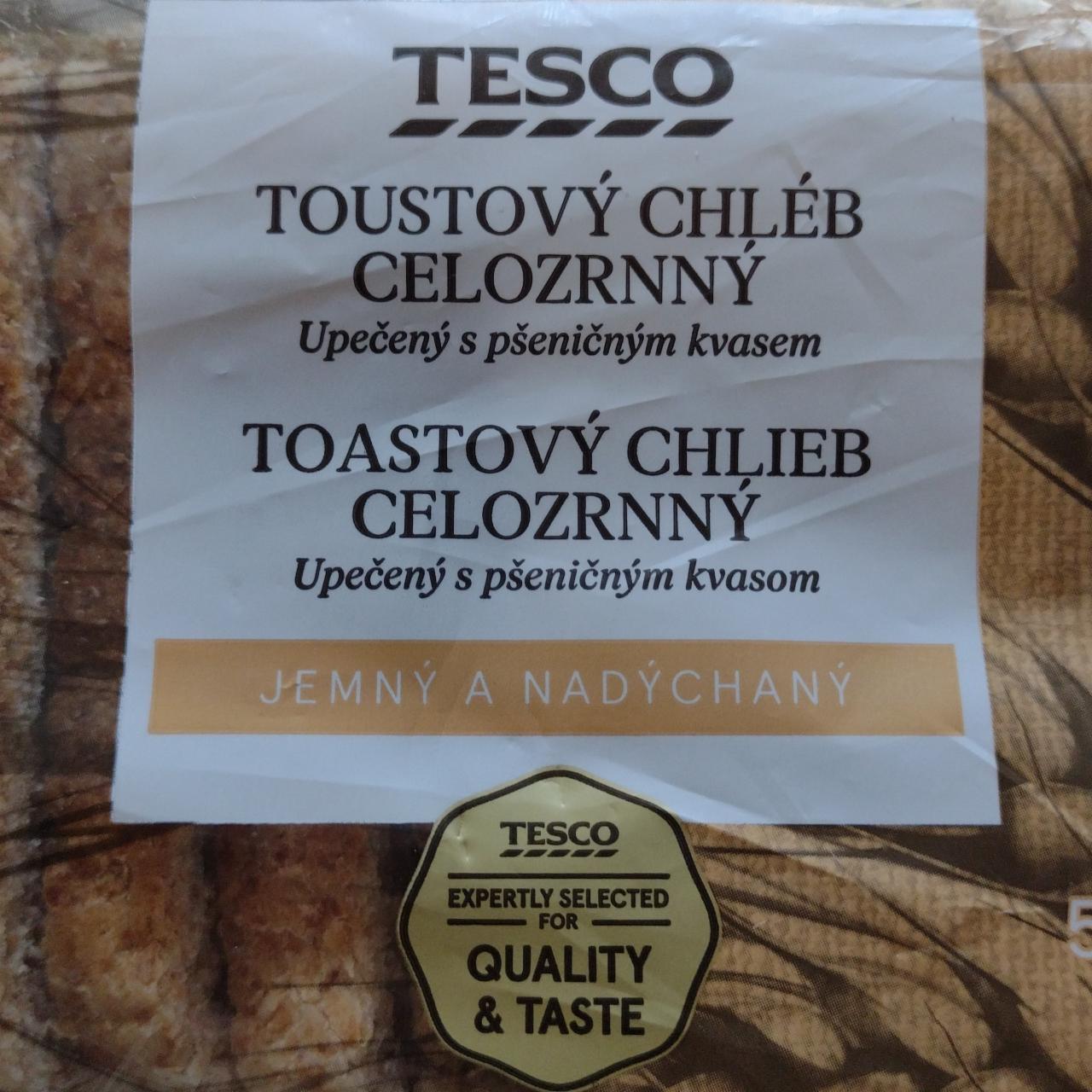 Fotografie - Toustový chléb celozrnný upečený s pšeničným kváskem Tesco