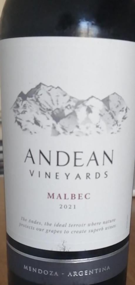 Fotografie - ANDEAN vineyards Malbec 2021