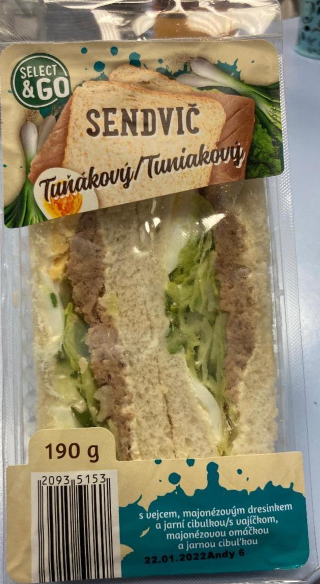 Fotografie - Select & Go Tuňákový sendvič