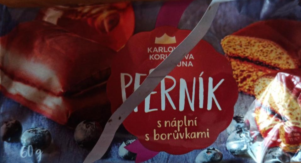 Fotografie - Perník medový s ovocnou náplní s borůvkami Karlova Koruna