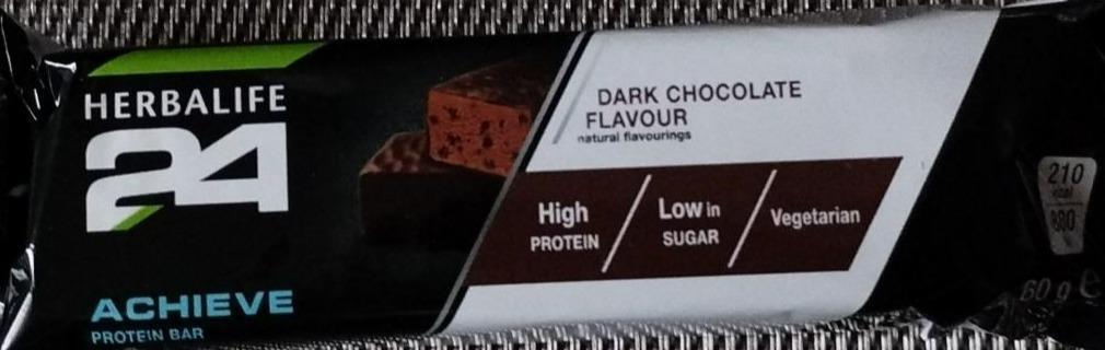 Fotografie - Protein bar 24 Achieve Dark chocolate flavour Herbalife