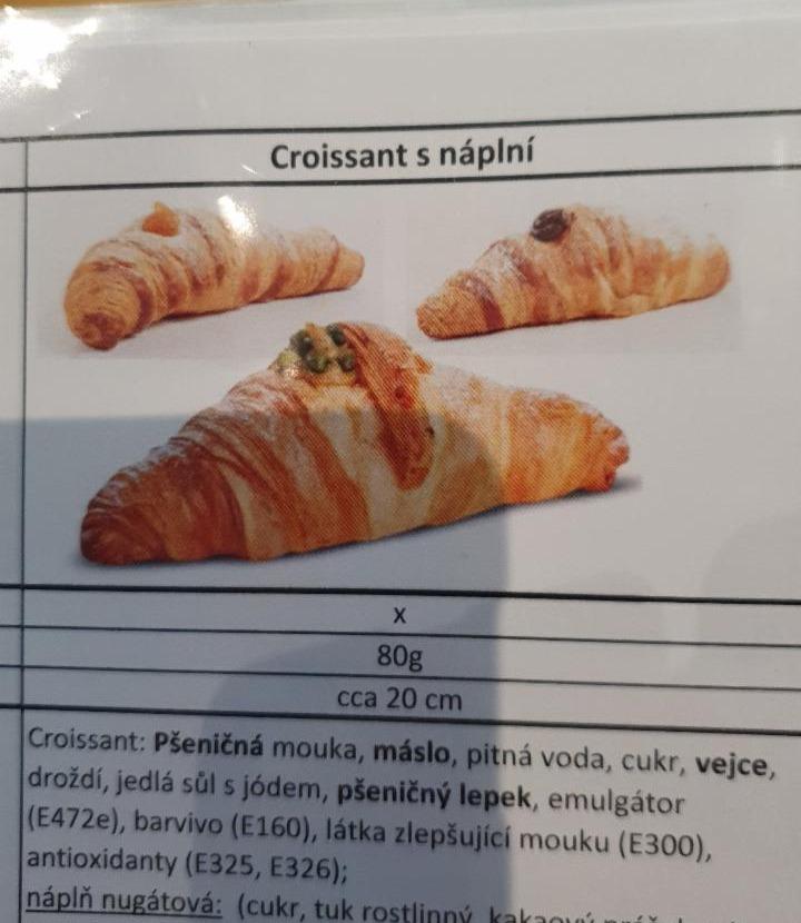 Fotografie - Croissant nugát CrossCafe