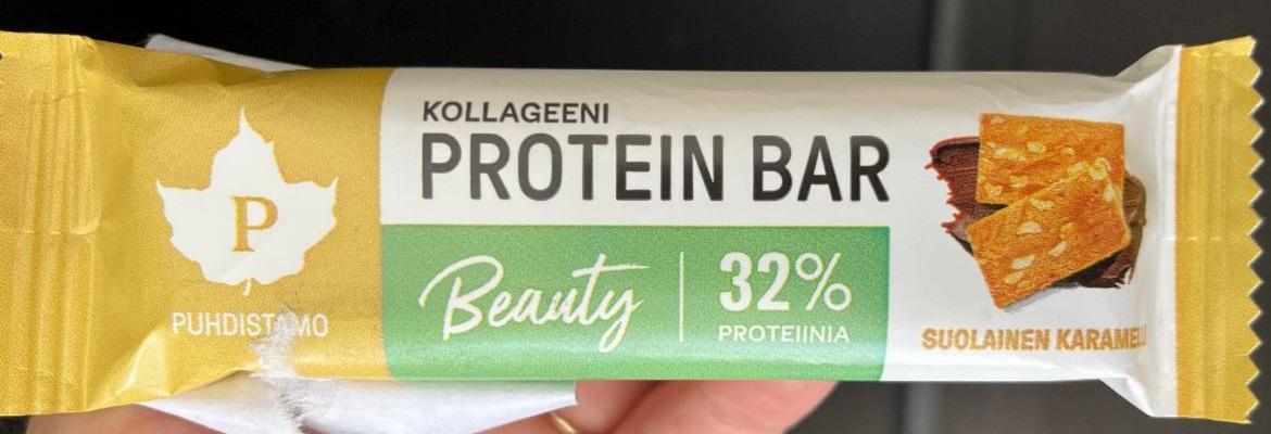 Fotografie - Kollageeni Beauty Protein Bar Suolainen Karamelli Puhdistamo