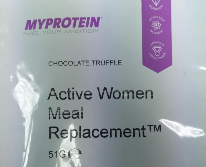 Fotografie - Active Women Meal Replacement Chocolate Truffle Myprotein