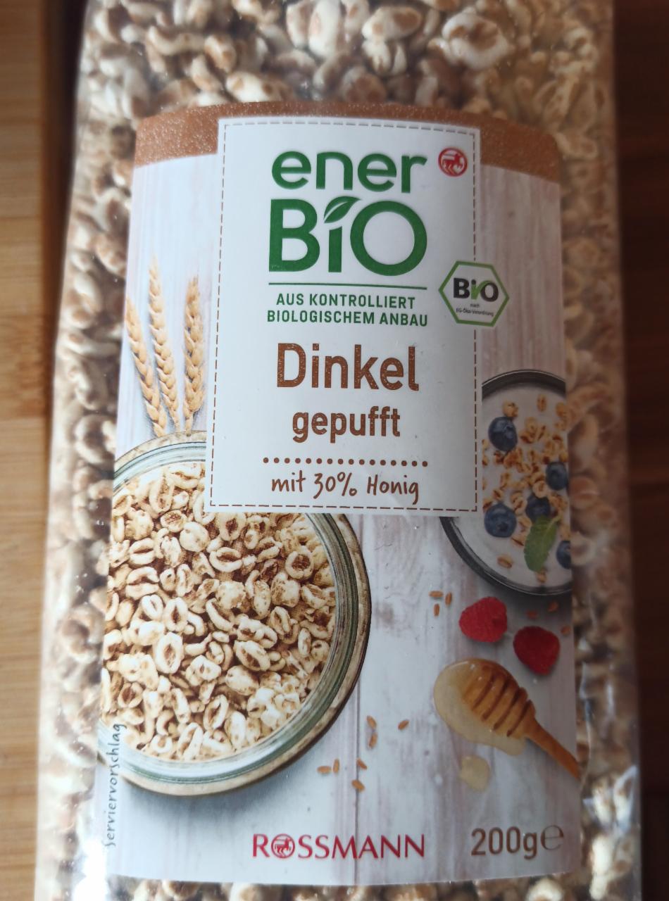 Fotografie - Dinkel gepufft- pufovaná špaldová zrna s medem EnerBio