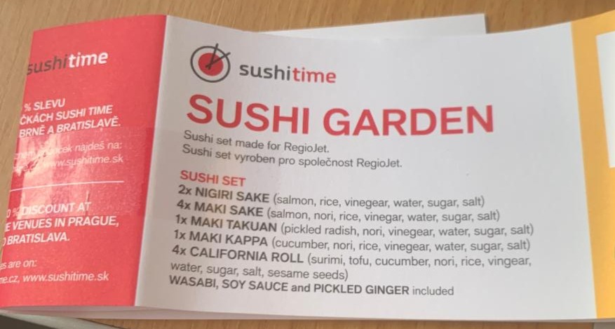 Fotografie - Sushi Garden Regiojet