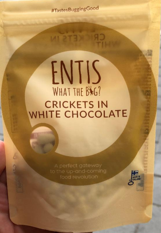 Fotografie - Cvrček domácí obalený v bílé čokoládě a jogurtu Entis