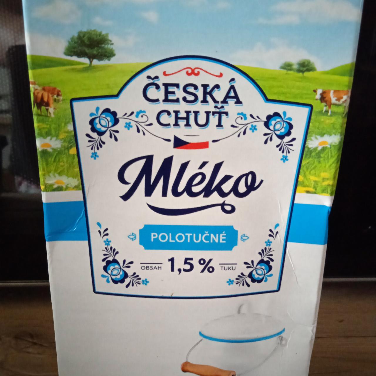 Fotografie - Mléko polotučné 1,5% Česká chuť