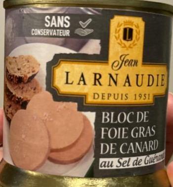 Fotografie - Bloc de foie gras de canard Jean Larnaudie