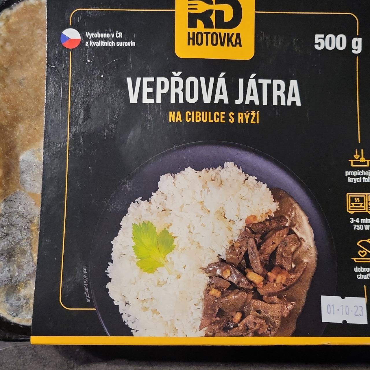 Fotografie - Vepřová játra na cibulce s rýží RD Hotovka