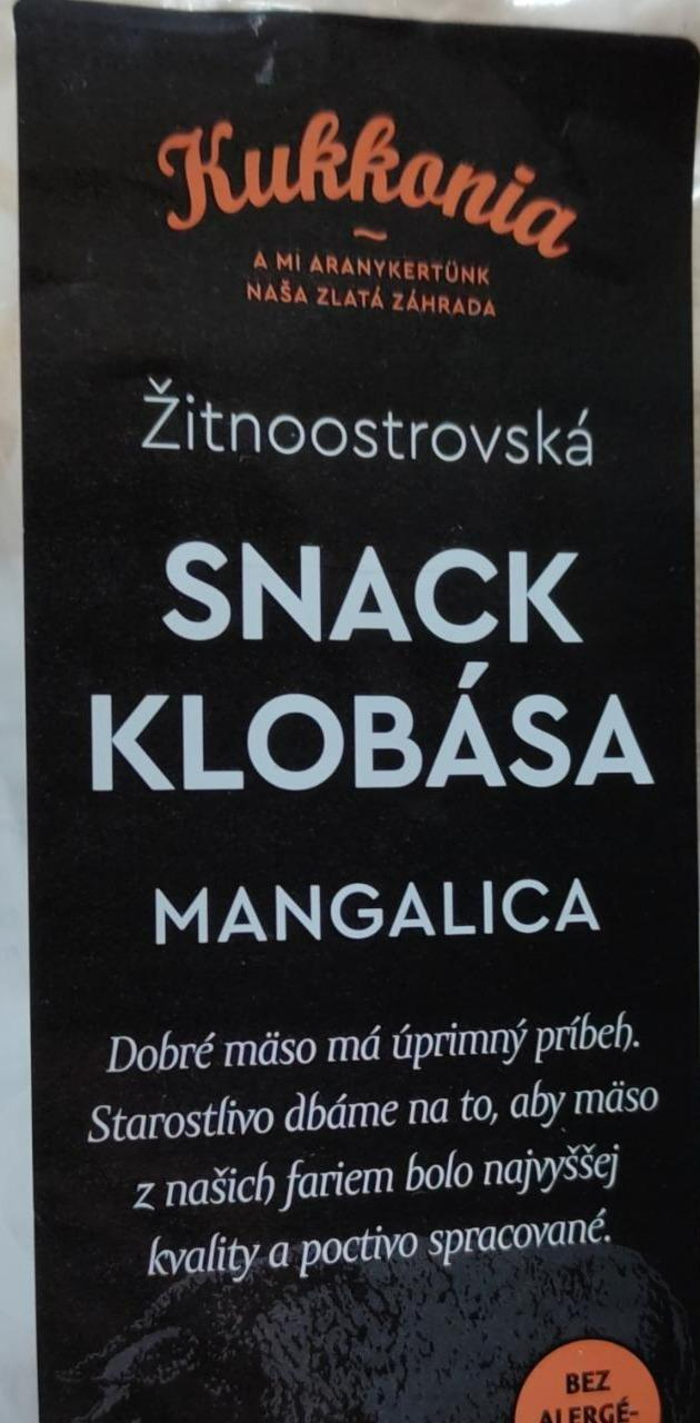 Fotografie - Žitnoostrovská snack klobása Mangalica Kukkonia