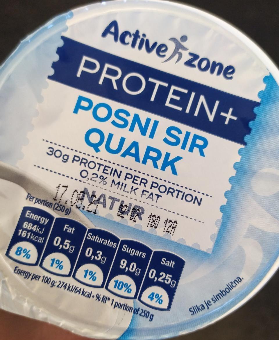 Fotografie - Posni sir Quark Protein+ Natur Active zone