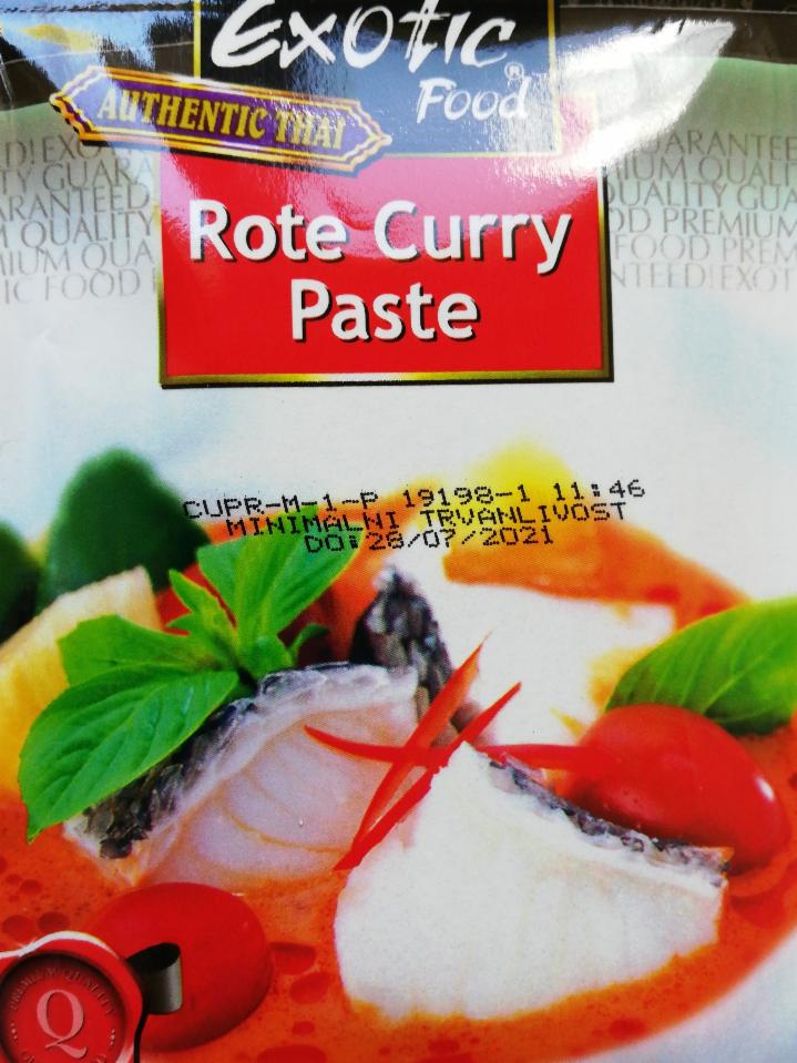 Fotografie - Rote curry paste Exotic Food