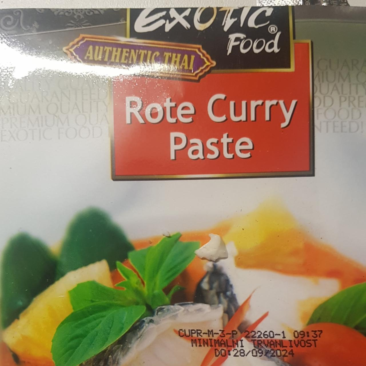 Fotografie - Rote curry paste Exotic Food