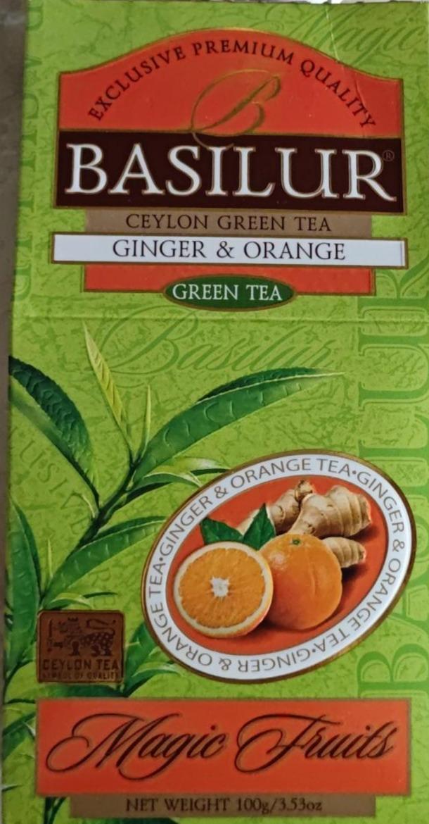 Fotografie - Magic fruits Ginger & Orange Green tea Basilur