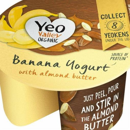 Fotografie - Banana Yogurt with Almond Butter Yeo Valley Organic