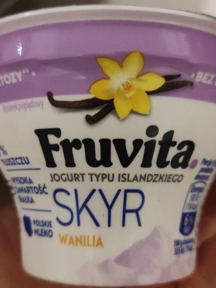 Fotografie - Jogurt typu islandzkiego Skyr wanilia 0% Fruvita