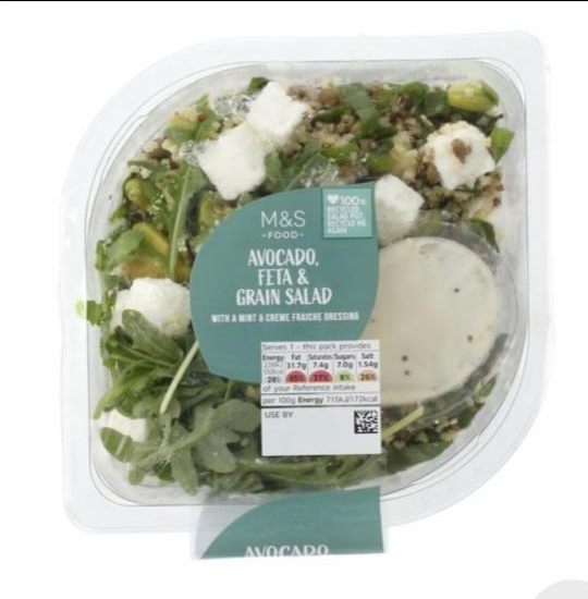 Fotografie - Avocado, Feta & Grain Salad M&S Food
