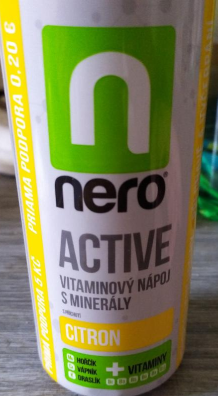 Fotografie - Active vitamínový nápoj s minerály s příchutí citrón Nero
