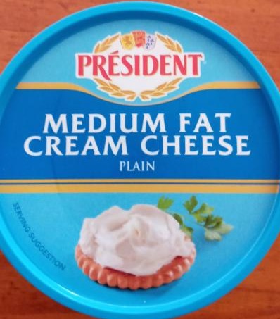 Fotografie - Medium fat cream cheese plain Président