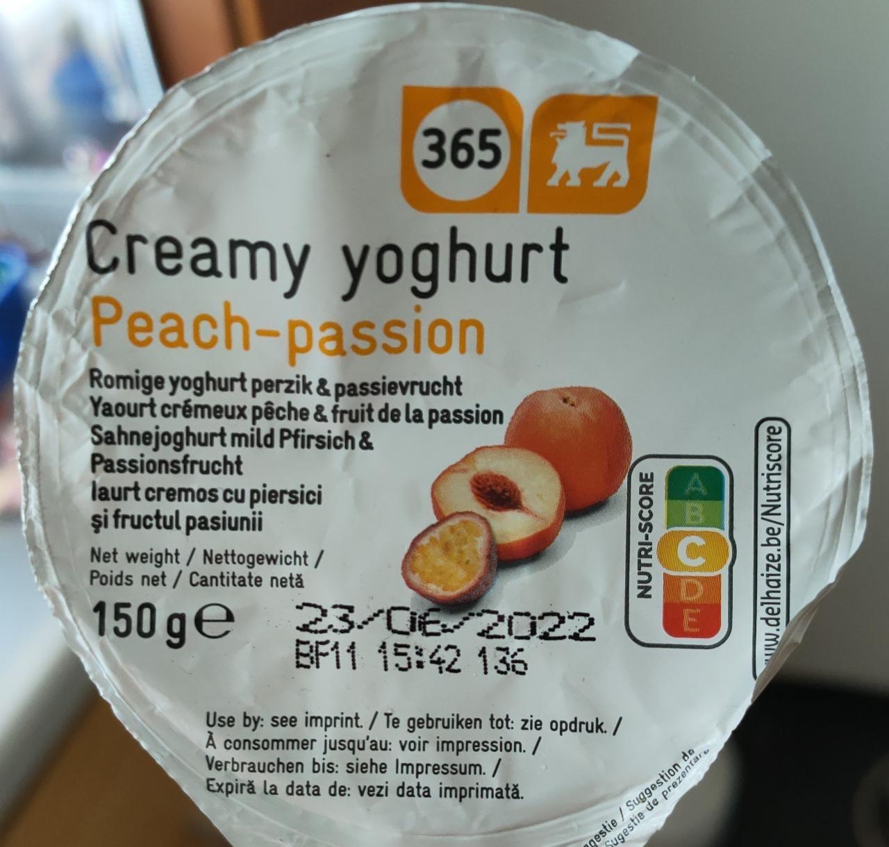 Fotografie - Creamy yoghurt Peach-passion Delhaize