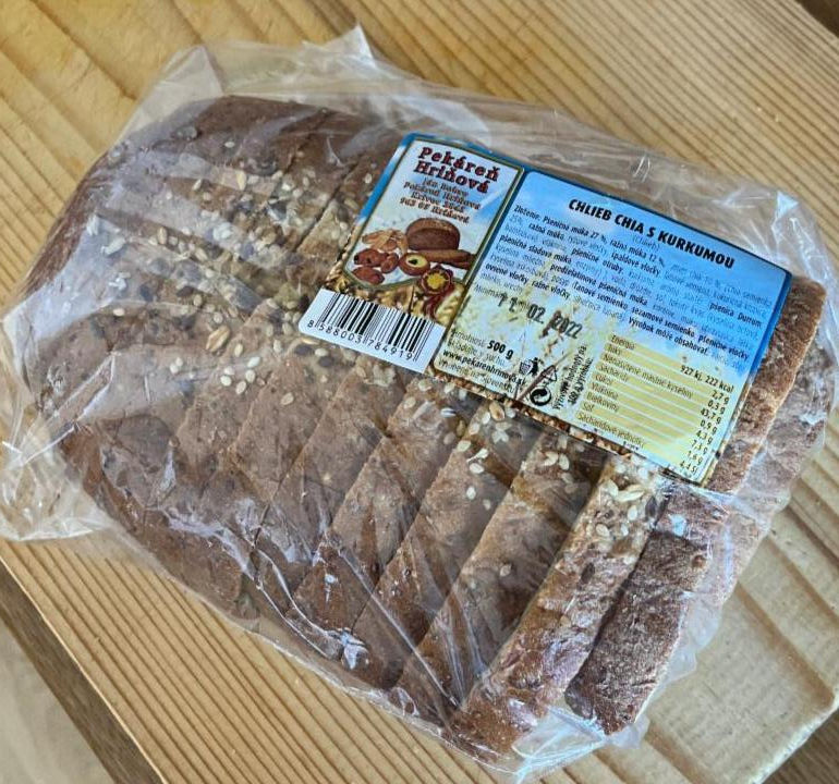 Fotografie - Chlieb chia s kurkumou Pekáreň Hriňová