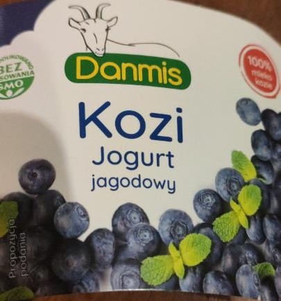 Fotografie - Kozí jogurt borůvkový Danmis