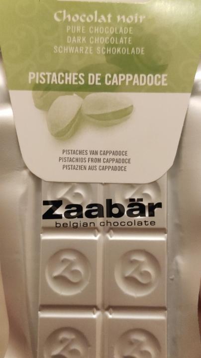 Fotografie - Zaabär belgian chocolate pistaches de cappadoce 55.9%