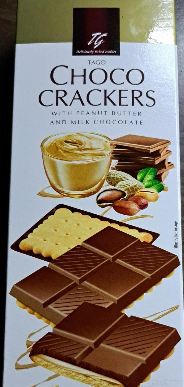 Fotografie - Chocko crackers with peanut butter and milk chocolate TG