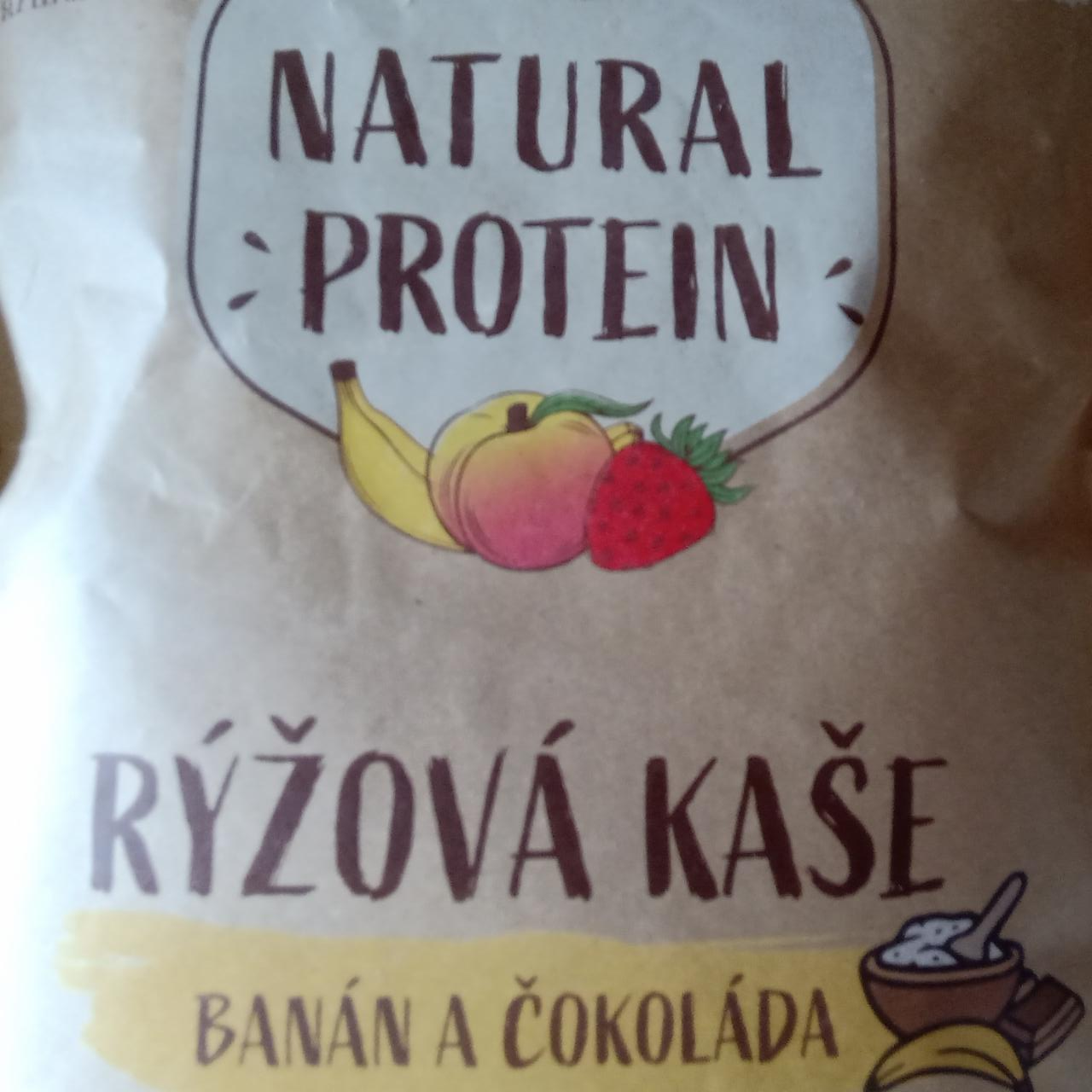 Fotografie - Rýžová kaše banán a čokoláda Natural protein