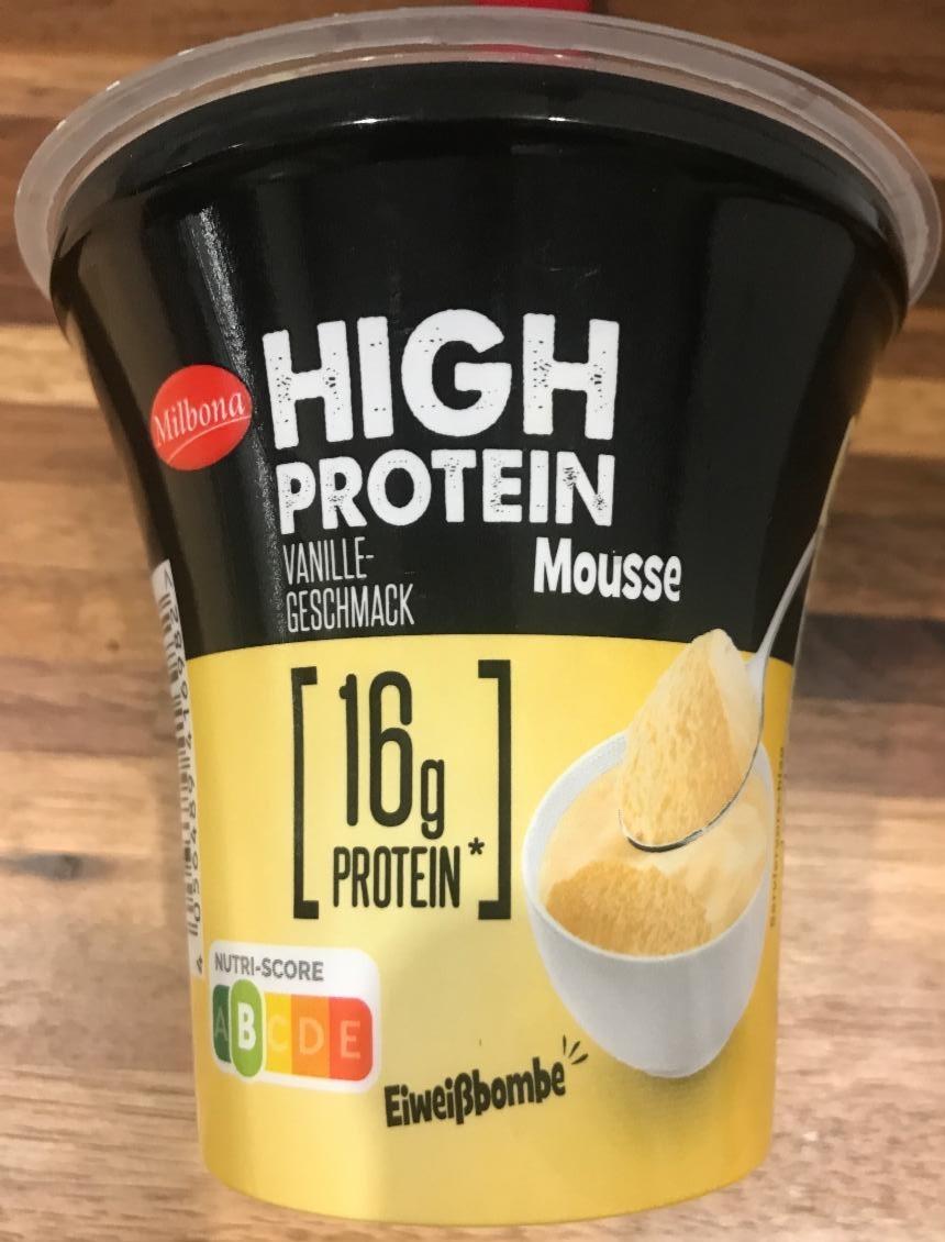 Fotografie - High Protein Mousse Vanille-Geschmack Milbona