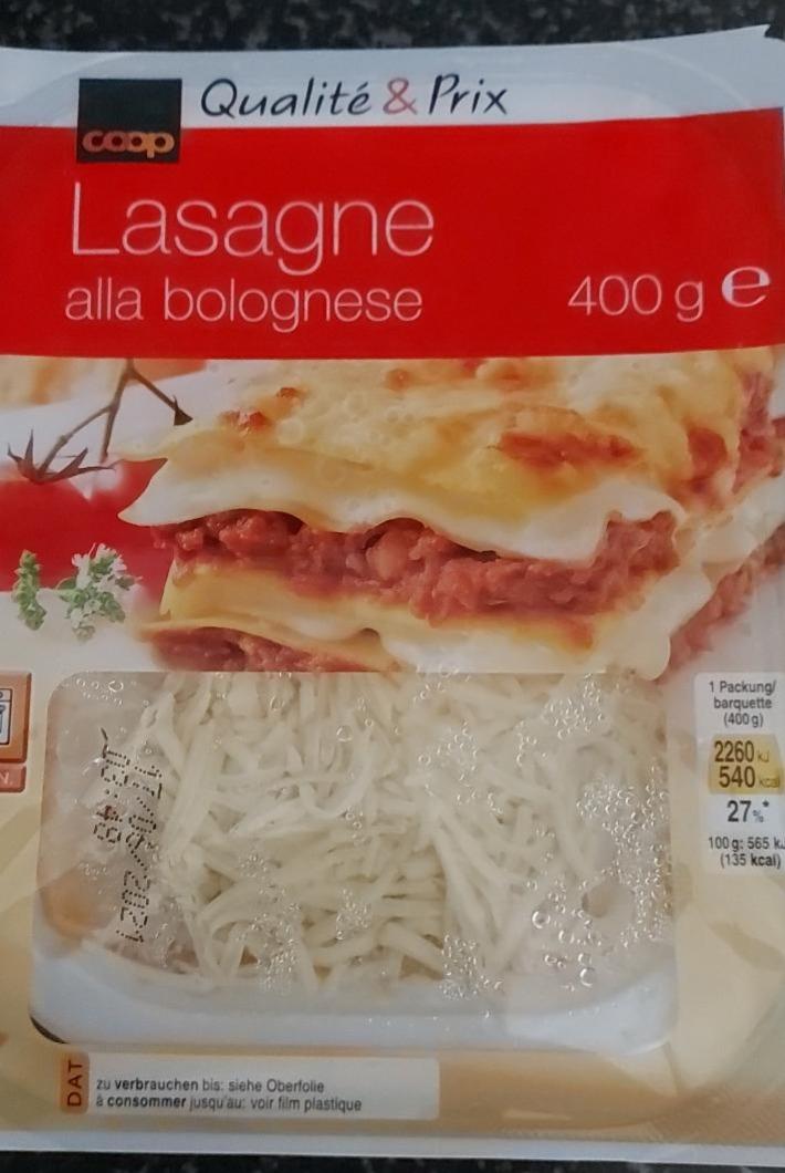 Fotografie - Lasagne alla bolognese Coop Qualité & Prix