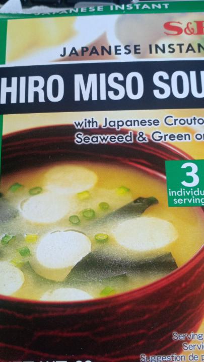 Fotografie - Shiro Miso soup japanese instant S&B Foods