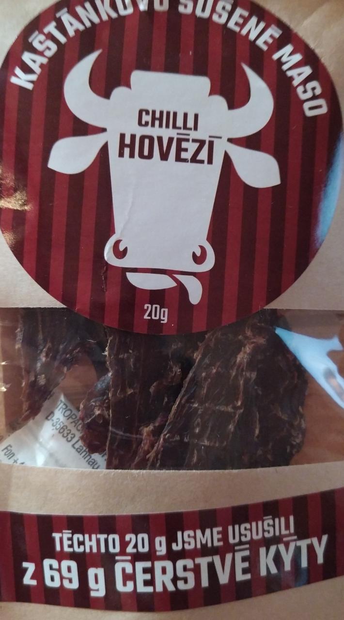 Fotografie - Kaštánkovo sušené maso Chilli hovězí