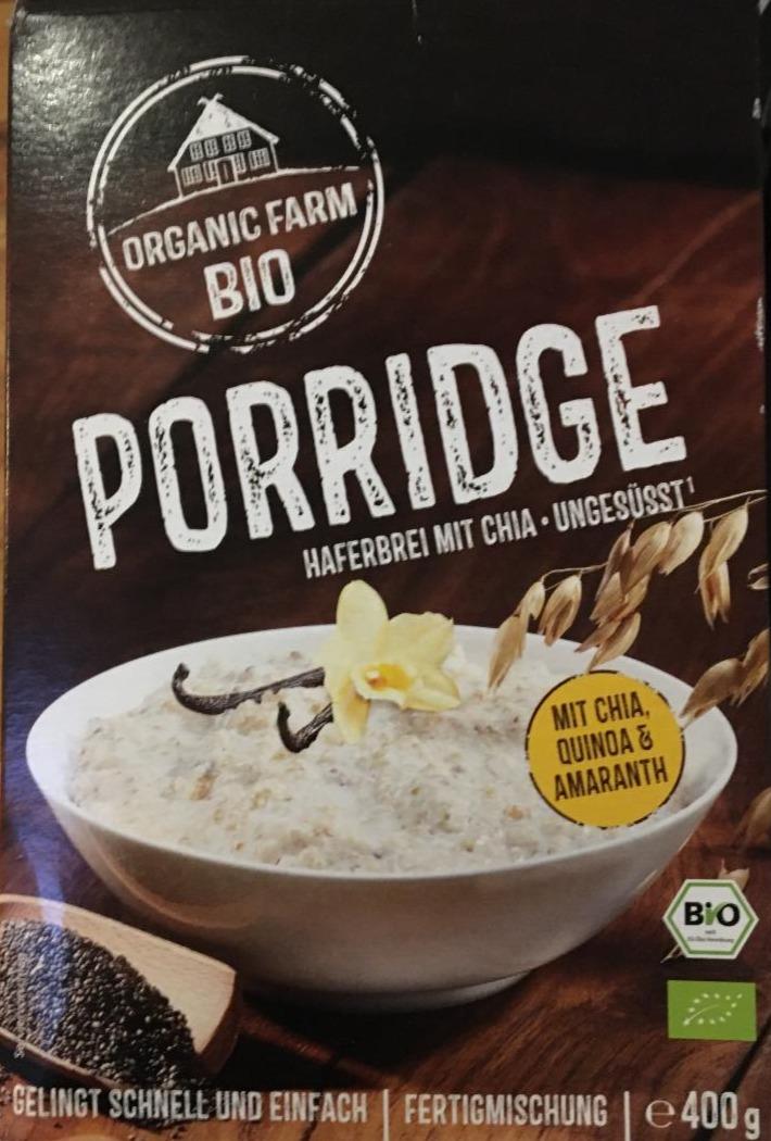 Fotografie - Porridge Haferbrei mit chia ungesüst Organic Farm Bio