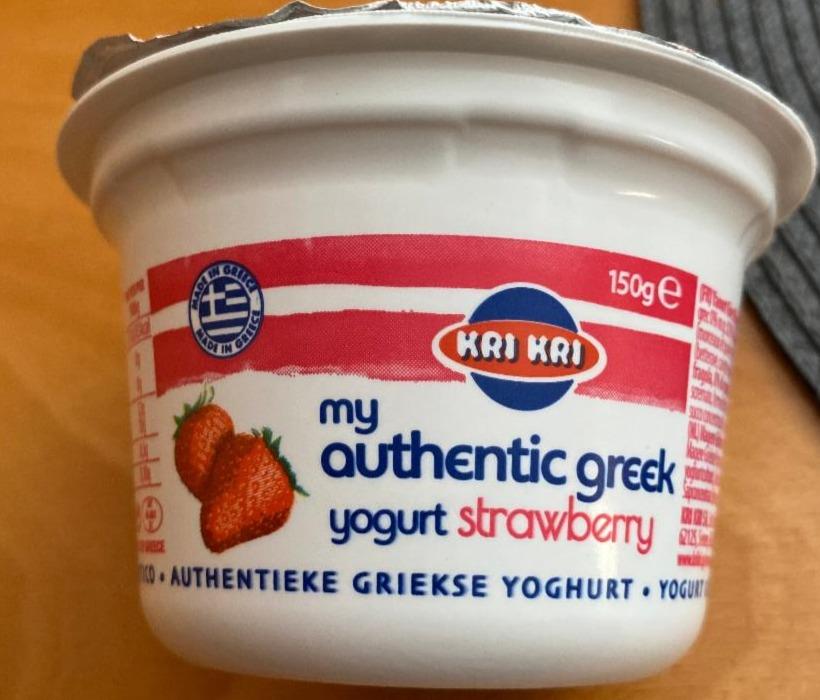 Fotografie - My authentic greek yogurt strawberry Kri Kri