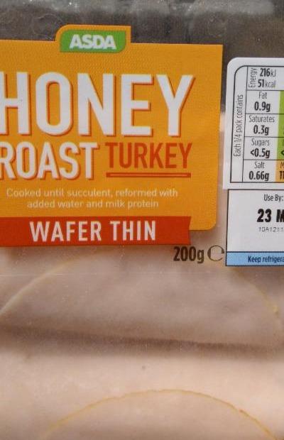 Fotografie - Wafer Thin Honey Roast Turkey Slices Asda