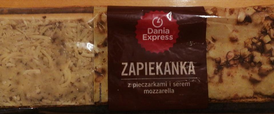 Fotografie - Zapiekanka z pieczarkami smażonymi i serem mozzarella Dania Express