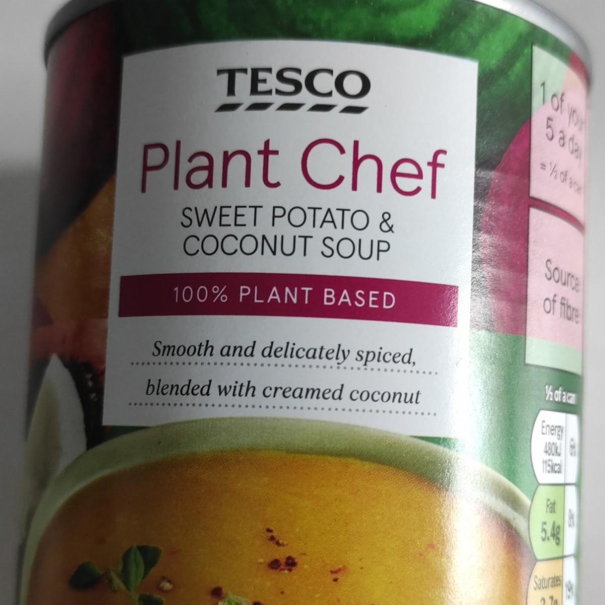 Fotografie - Plant Chef Sweet potato & Coconut soup Tesco