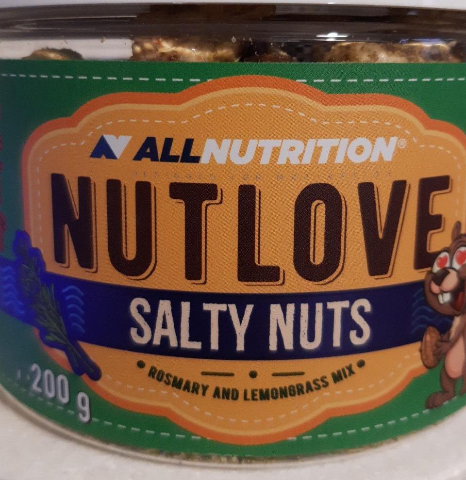 Fotografie - Nutlove Salty Nuts Rosemary and Lemongrass mix Allnutrition