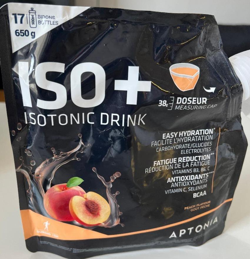 Fotografie - ISO + Isotonic drink Peach flavour Aptonia