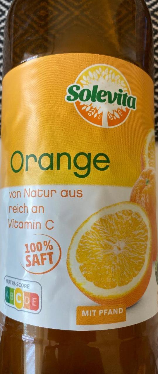 Fotografie - Orange von Natur aus reich an Vitamin C 100% saft Solevita