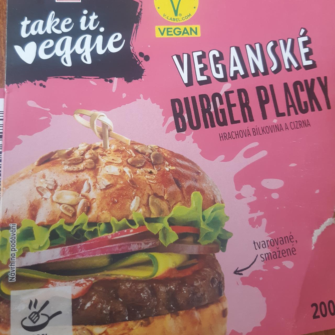Fotografie - Veganské burger placky K-take it veggie